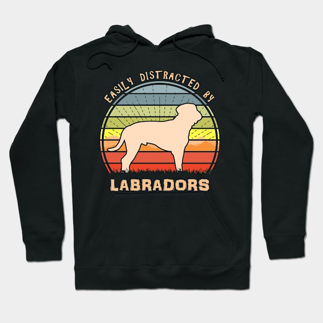 Easily Distracted By Labradors Hoodie by Nerd_art
